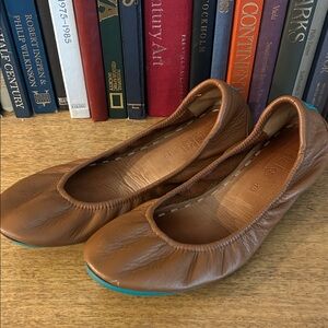 Tieks Chestnut Leather Flats